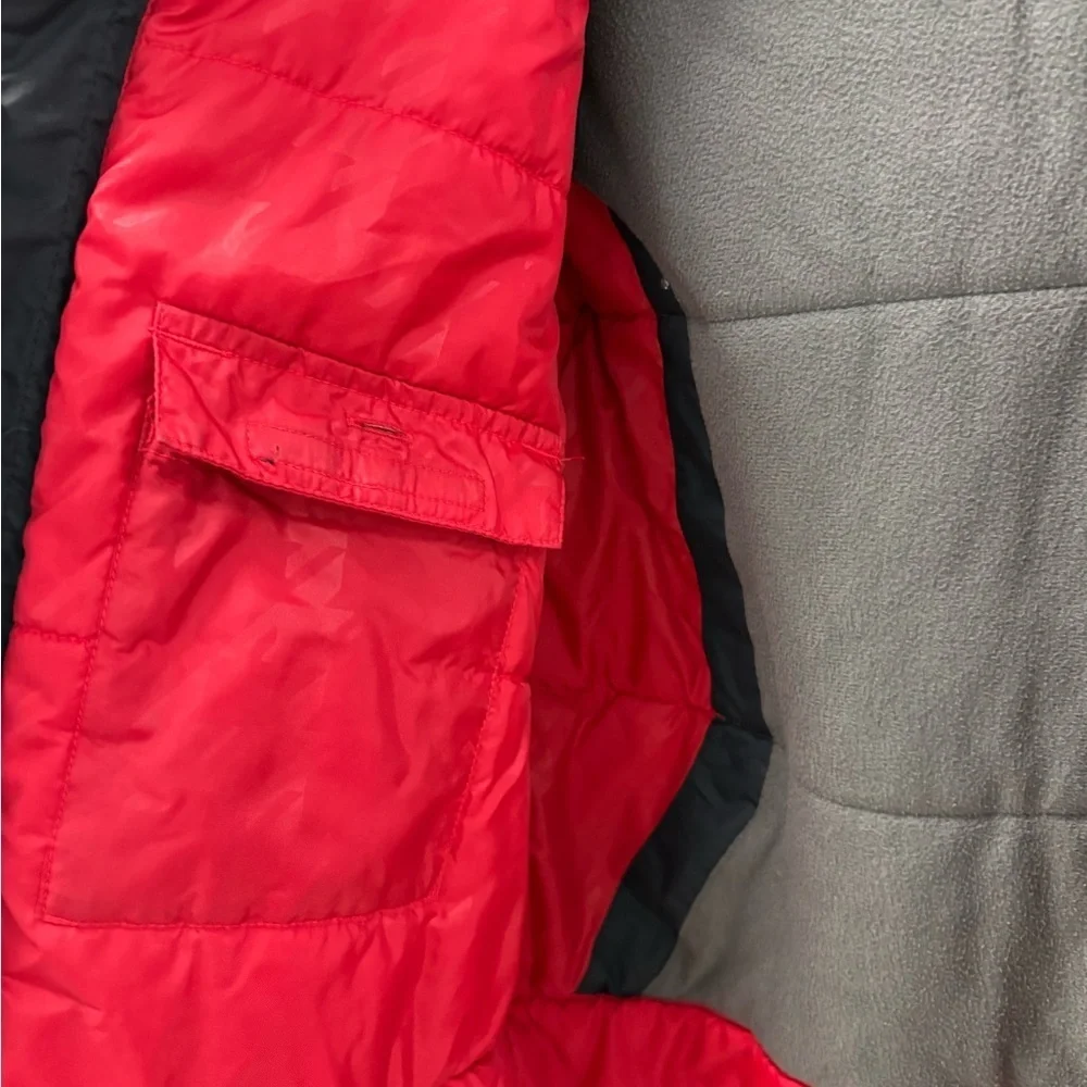 Columbia Kids' Black, Red, and Gray Puffer Jacket